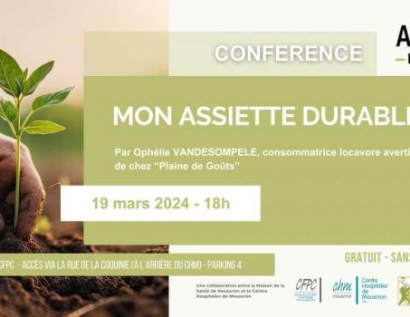 Conférence d’ophélie Vandesompele à Mouscron – 19 mars à 18h au CHM
