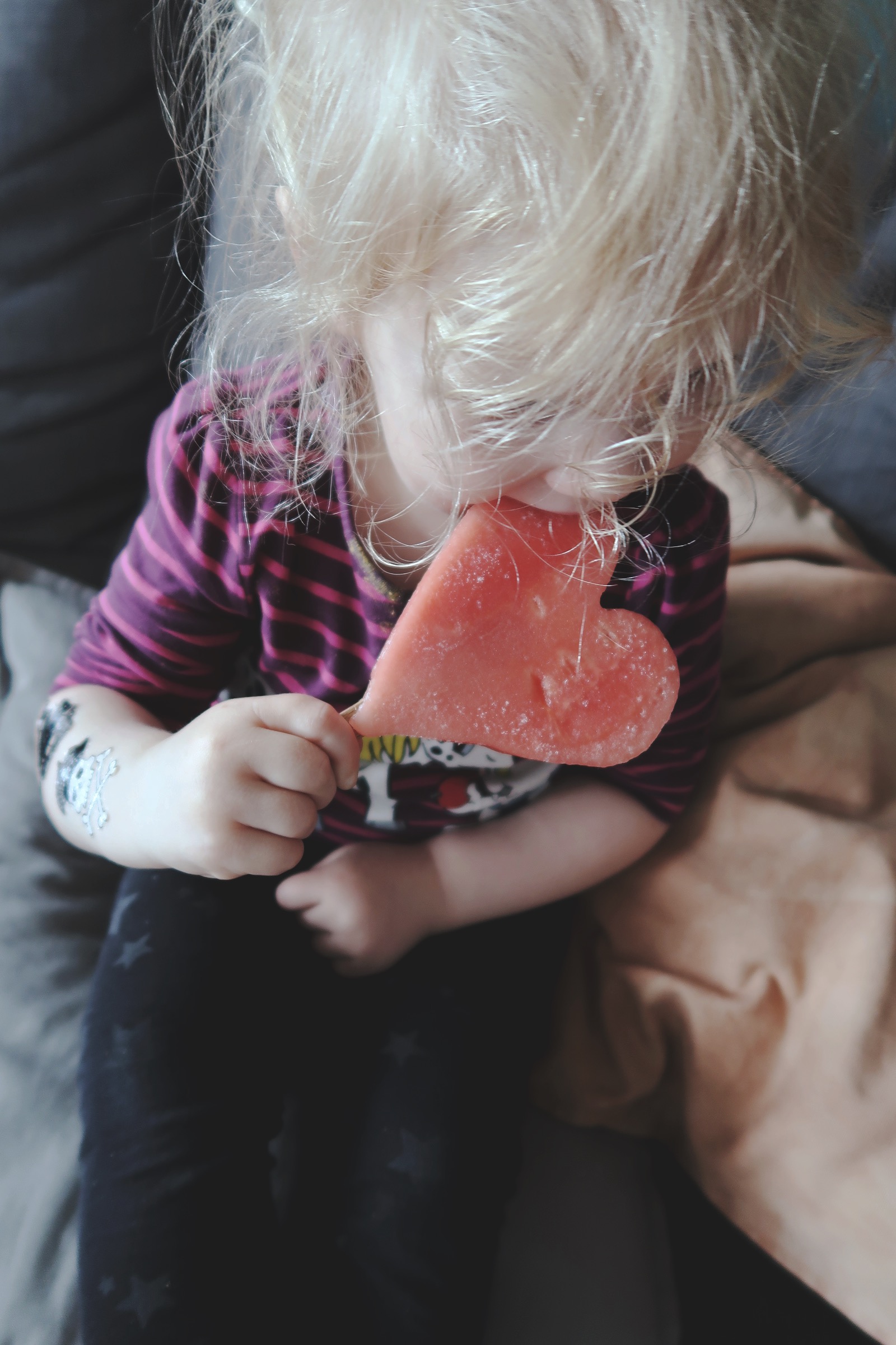 Vattenmelonsglassar till barnen 