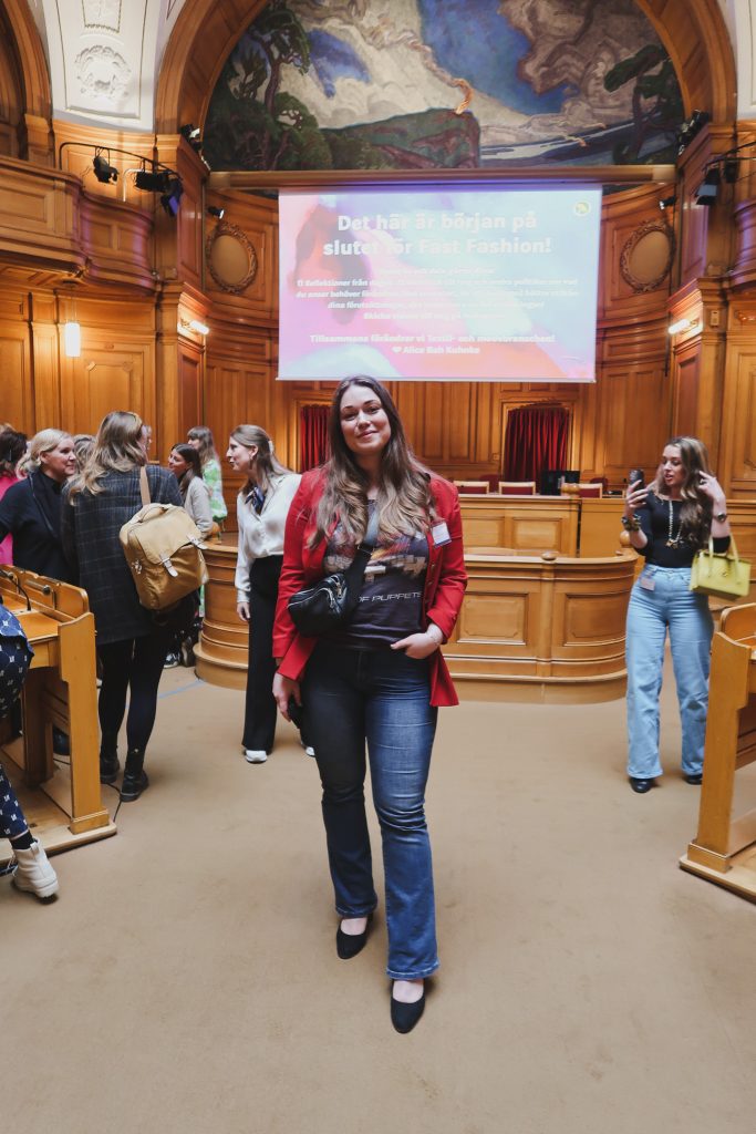 Event kring hållbart mode med Alice Bah Kuhnke i Riksdagen 