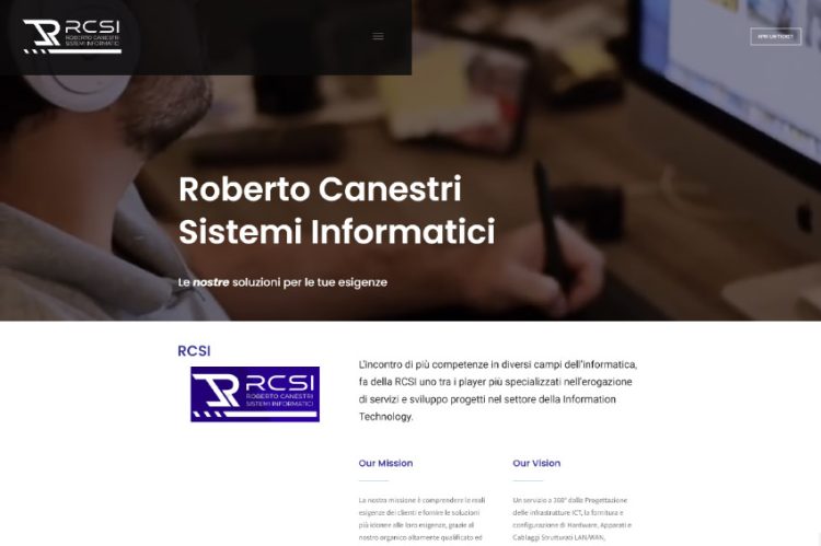 Sito Web RCSI Sistemi Informatici realizzato da M.Borzacchini - TestSide