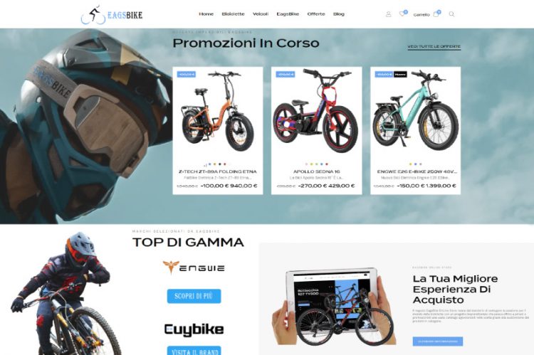 Sito E-Commerce EagsBike