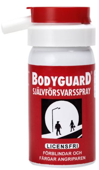 bodyguard rödfärg försvarsspray