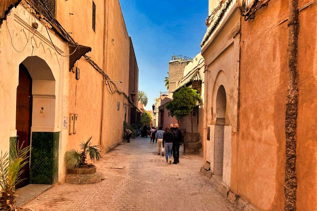 Marokko- Straße in Marrakesch