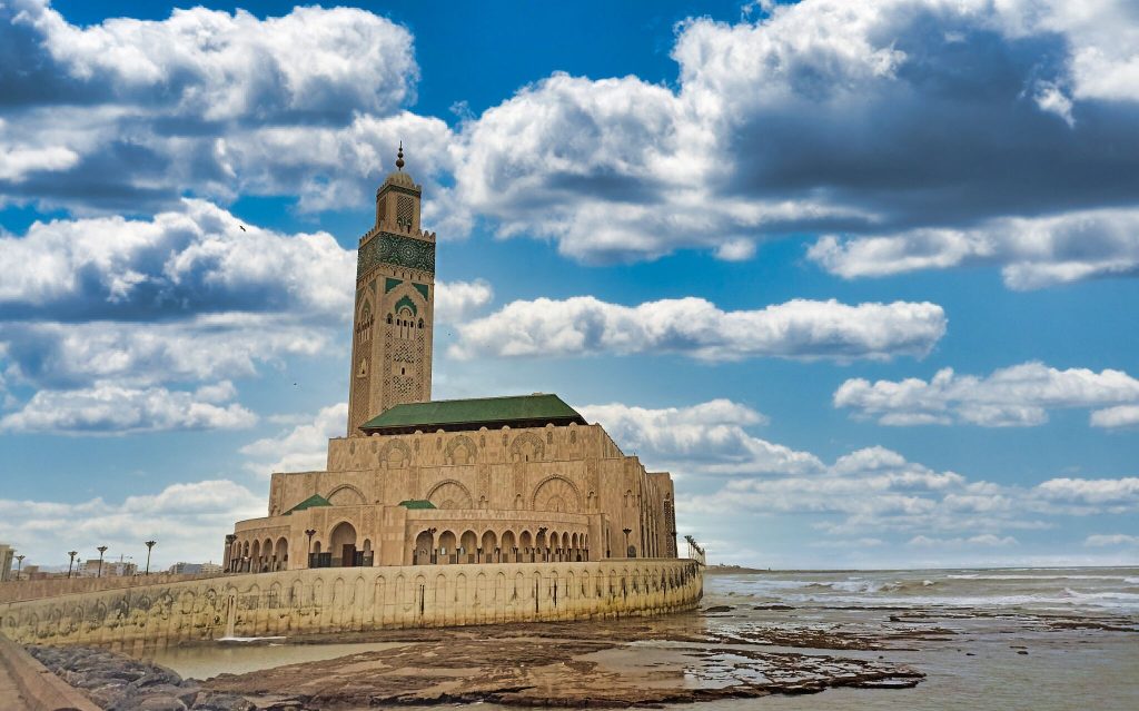 Die Hassan Moschee in Casablanca