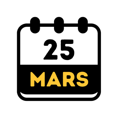 25 mars