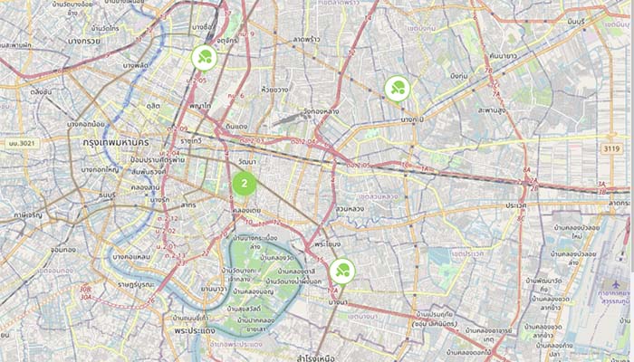 Bangkok Pickleball map