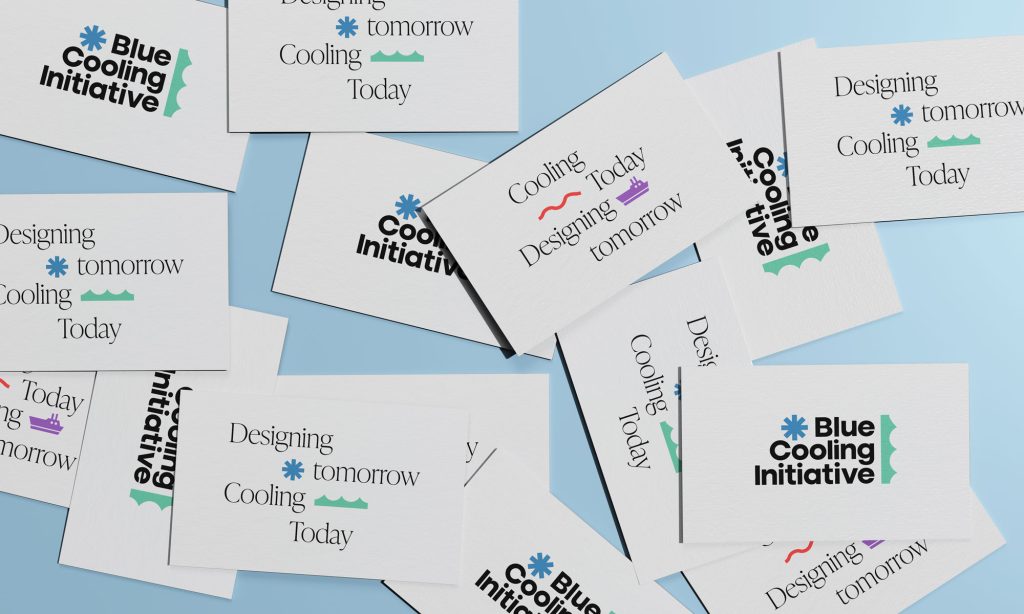 Business cards design Thamar Martin, for Blue cooling initiative