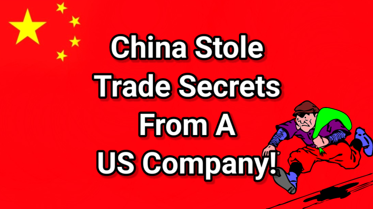 A US Chinese national has stolen trade secrets from a US company to deliver them to communist China!