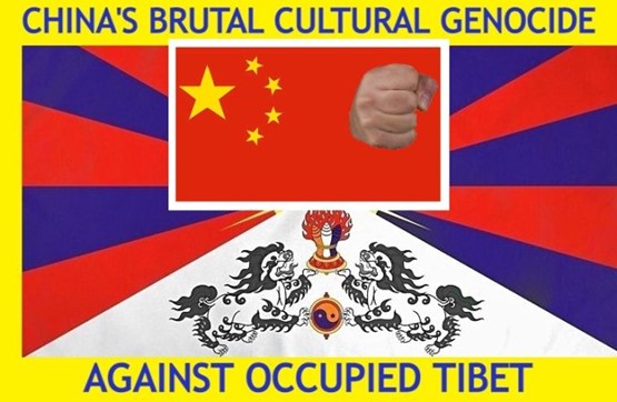 China Detaches Tibetan Prayer Banners And Replaces Them With The Chinese Flag