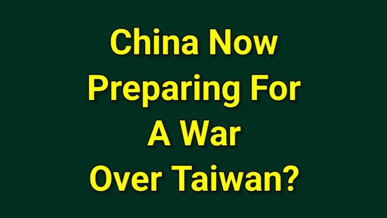 Is China now preparing for a war over Taiwan?