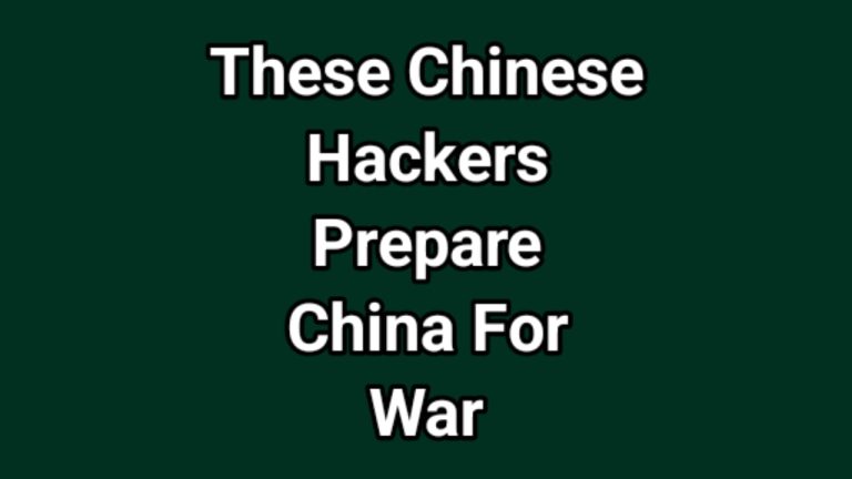 These Chinese hackers prepare China for war