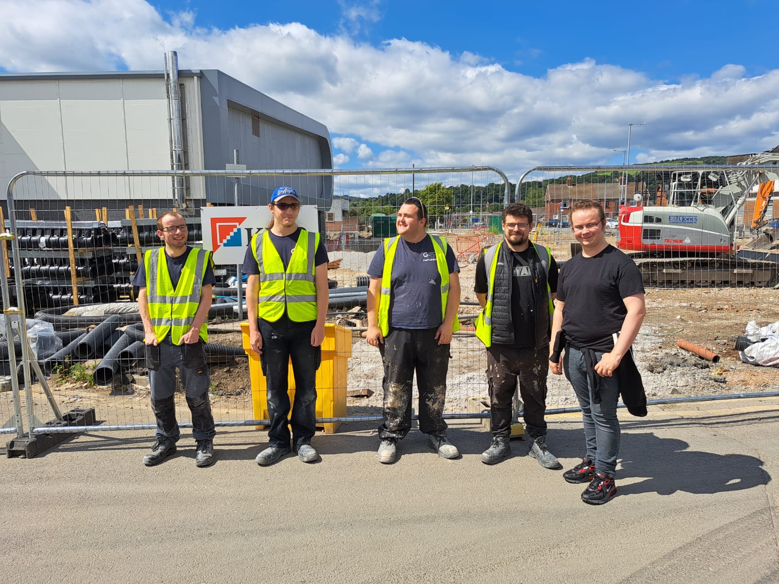 group of participants on a site visit