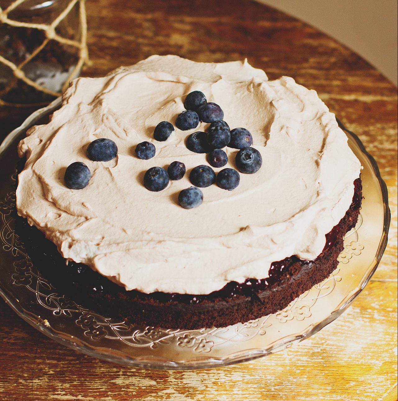 Veganer Blaubeerkuchen