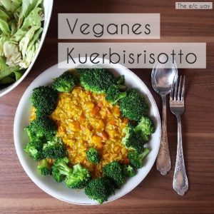 Veganes Kürbisrisotti mit Brokkoli – für mehr Farbe, Geschmack, Vitamine und Eisen