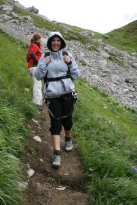 Klettersteig geschafft - gut gelaunt geht es zurück ins Tal