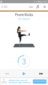 Fitness-App Sworkit- gutes Guiding durch das Workout