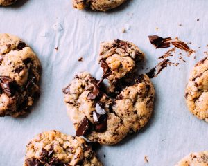 Vegane Chewy Chocolate Chip Cookies