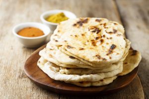 Veganes Naan-Brot aus der indischen Küche