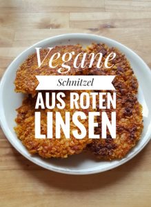 Vegane Linsenschnitzel aus roten Linsen