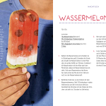 Rezept für Wassermeloneneis aus "Das grüne Kochbuch für Kinder" von Charoline Bauer und Lia Carlucci