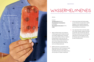 Rezept für Wassermeloneneis aus "Das grüne Kochbuch für Kinder" von Charoline Bauer und Lia Carlucci