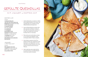 Rezept für Quesadillas aus "Das grüne Kochbuch für Kinder" von Charoline Bauer und Lia Carlucci