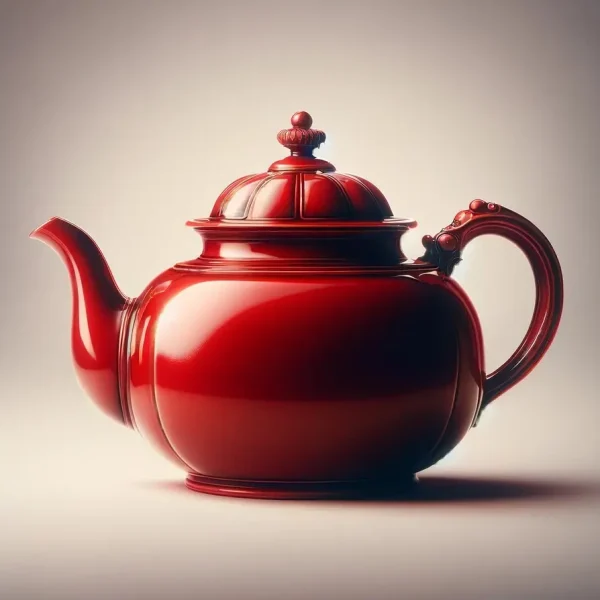 Vintage Red Teapot