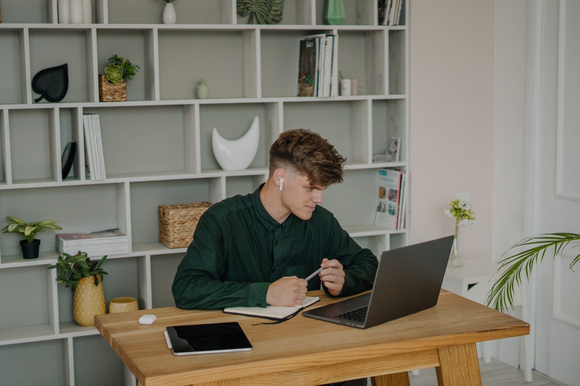 man with laptop