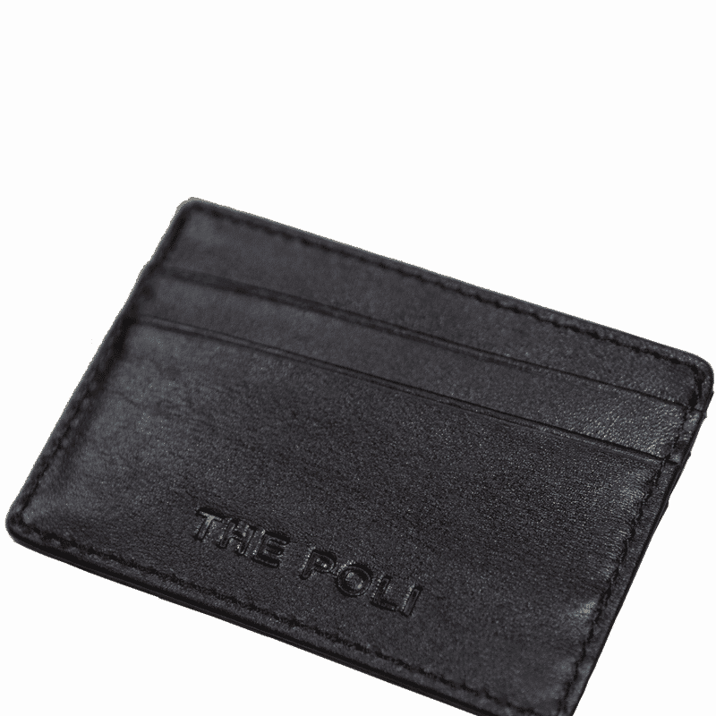 Award-winning RFID Leather Card holder - The Poli