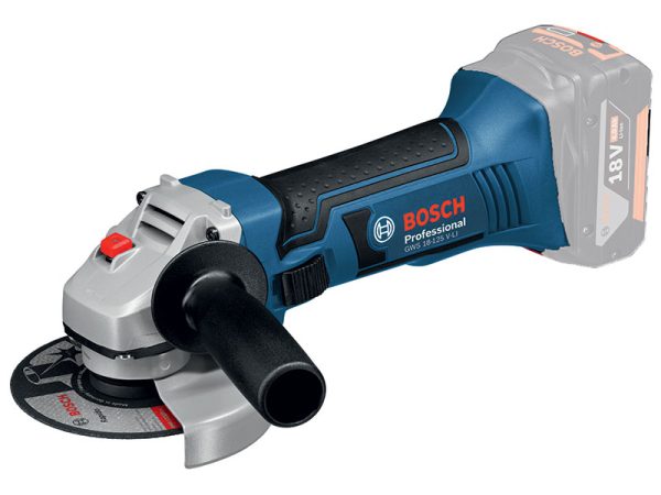 Vinkelslip Bosch GWS 18-125 V-LI SOLO L-BOXX