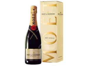 Voorbeeldfles in verpakking Moët & Chandon Imperial