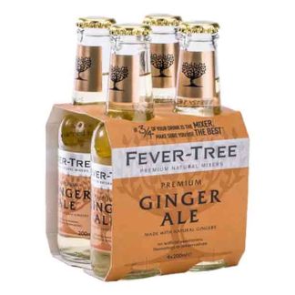 voorbeeldflesjes Fever Tree Premium Ginger Ale 4 x 20cl