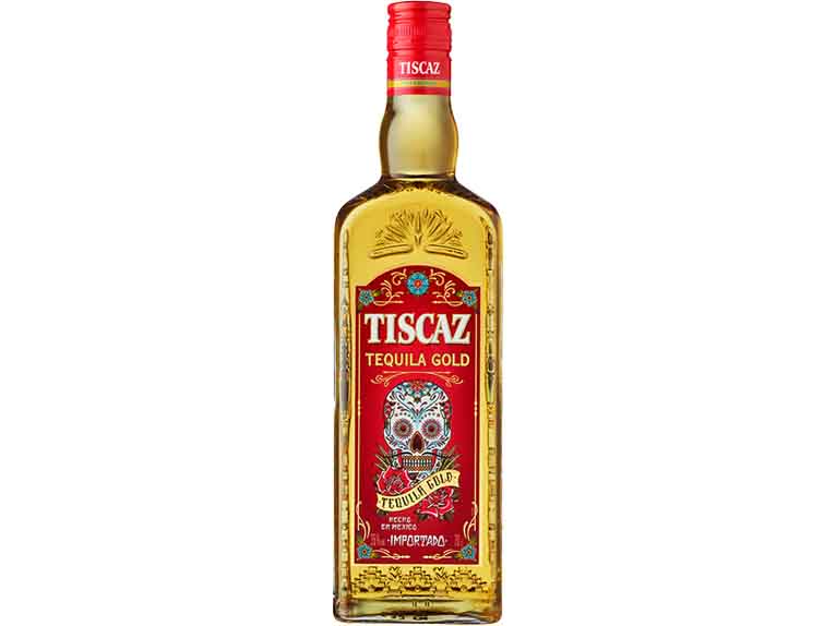 Voorbeeld fles Tiscaz Tequila Gold