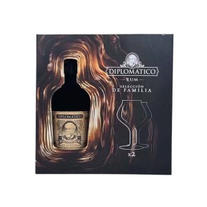 Giftbox Diplomatico Seleccion de familia rum & 2 glazen