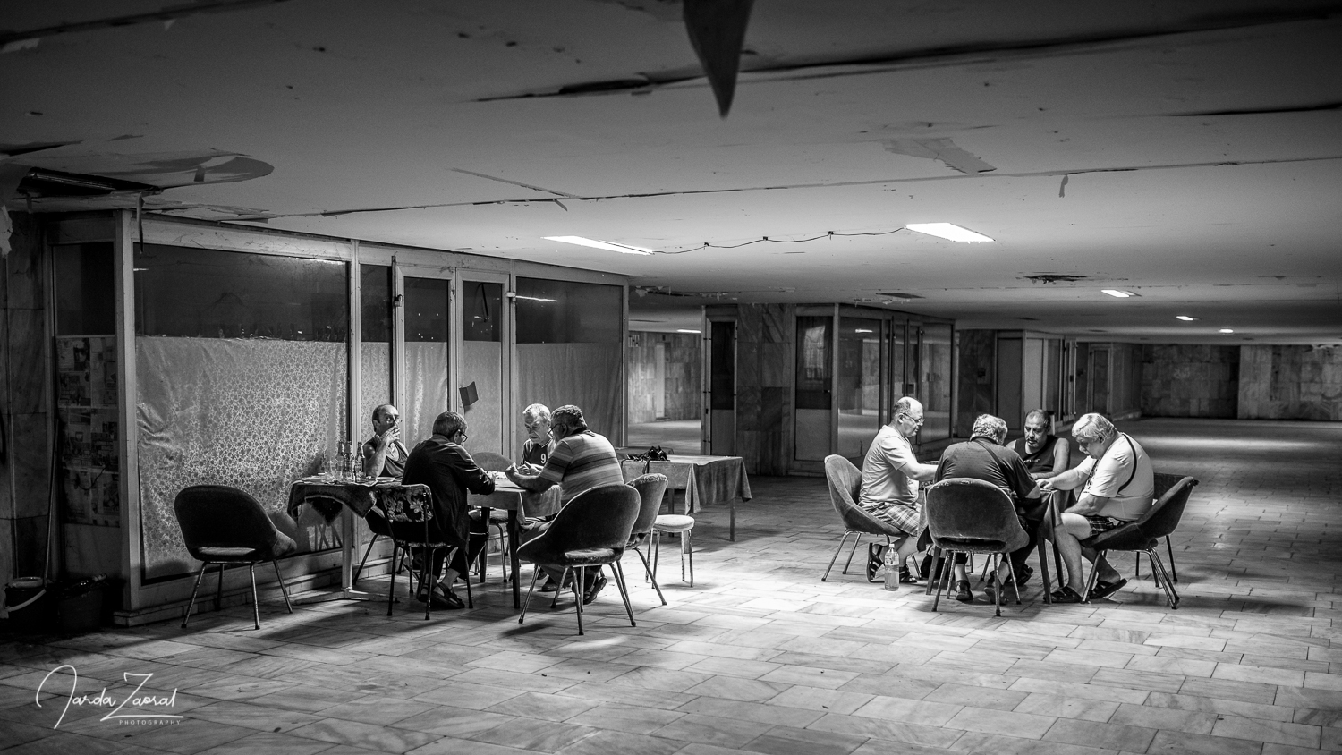 Poker club under bridge in the city of Ruse in Bulgaria