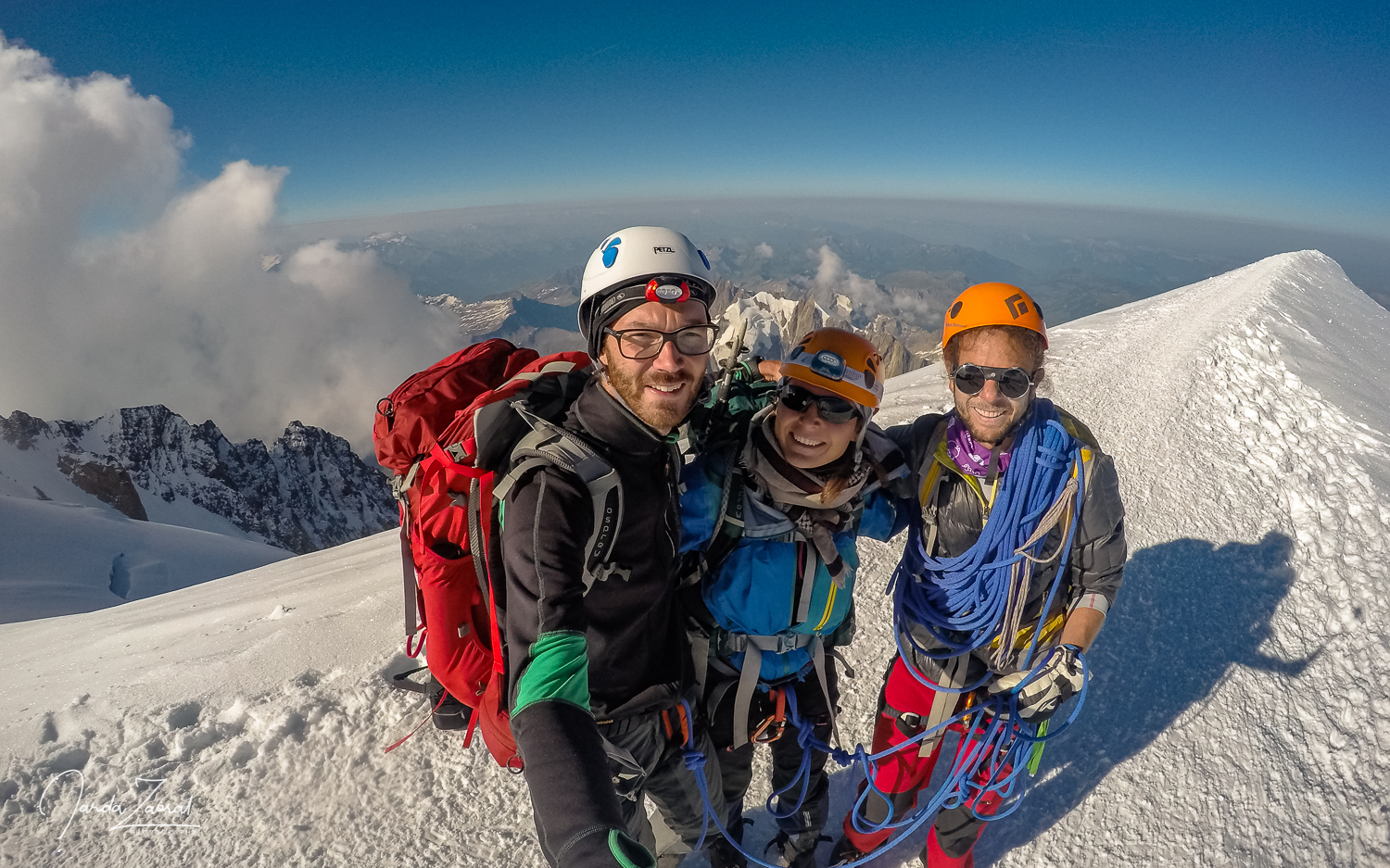On top of Mont Blanc
