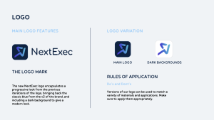 Mockup about NextExec project developed by Brand Executives