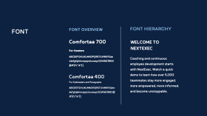 Mockup about NextExec project developed by Brand Executives