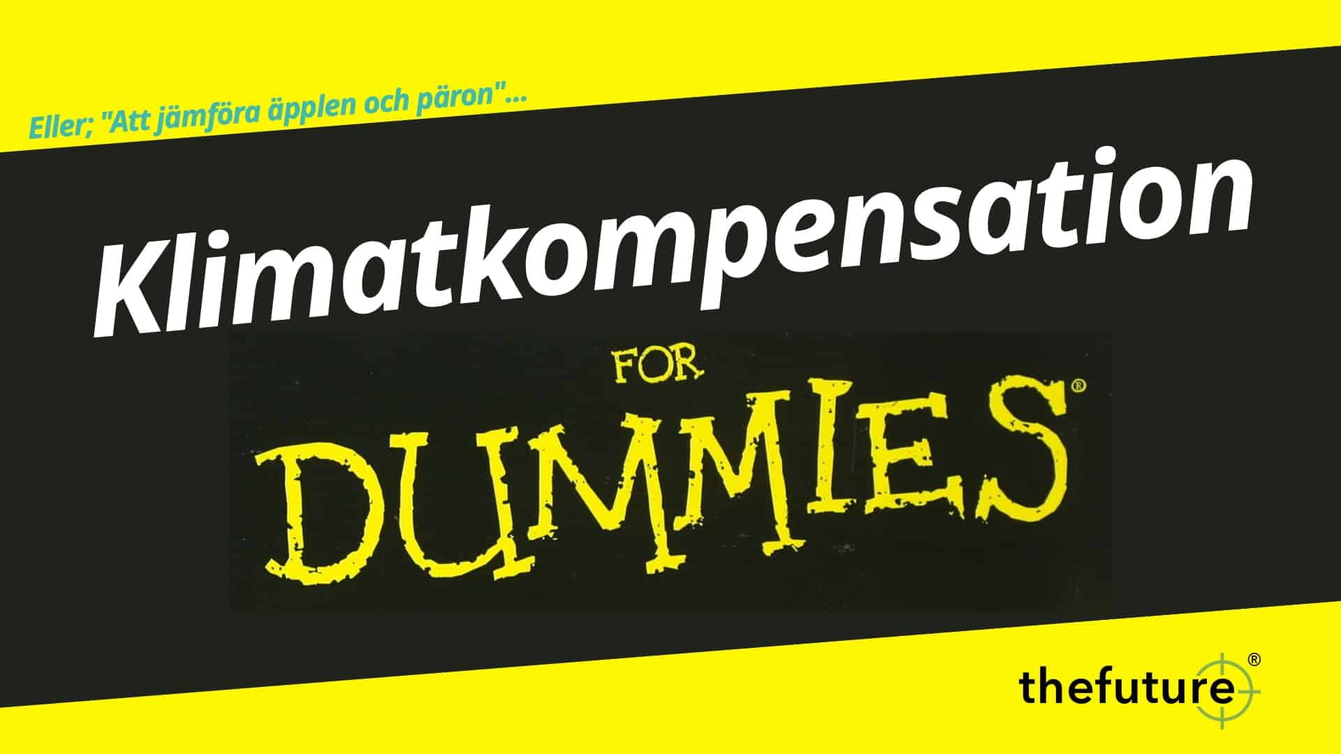 thefuture, blogg, Klimatkompensation for Dummies