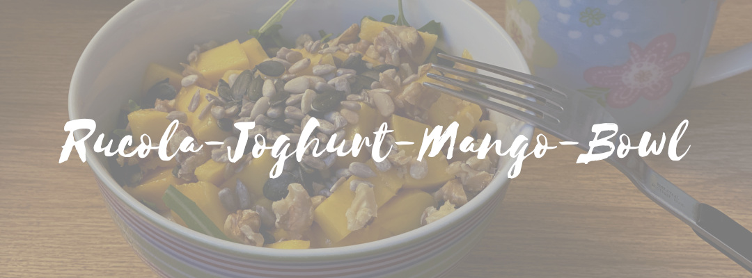 Rucola-Joghurt-Mango-Bowl