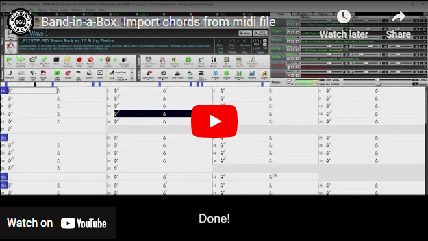How to Import Chords from Midi file