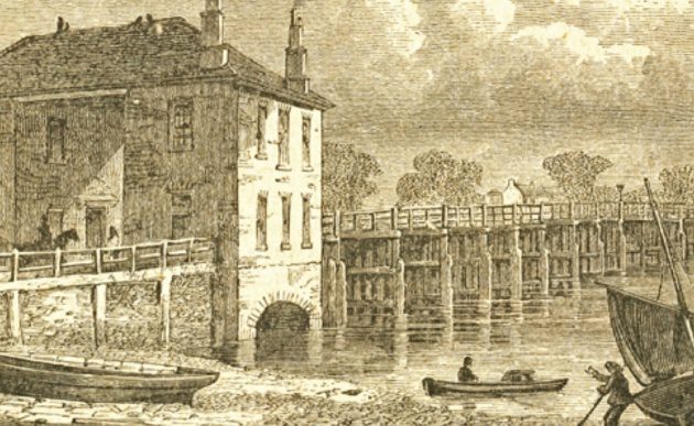 A sketch of the original Putney Bridge