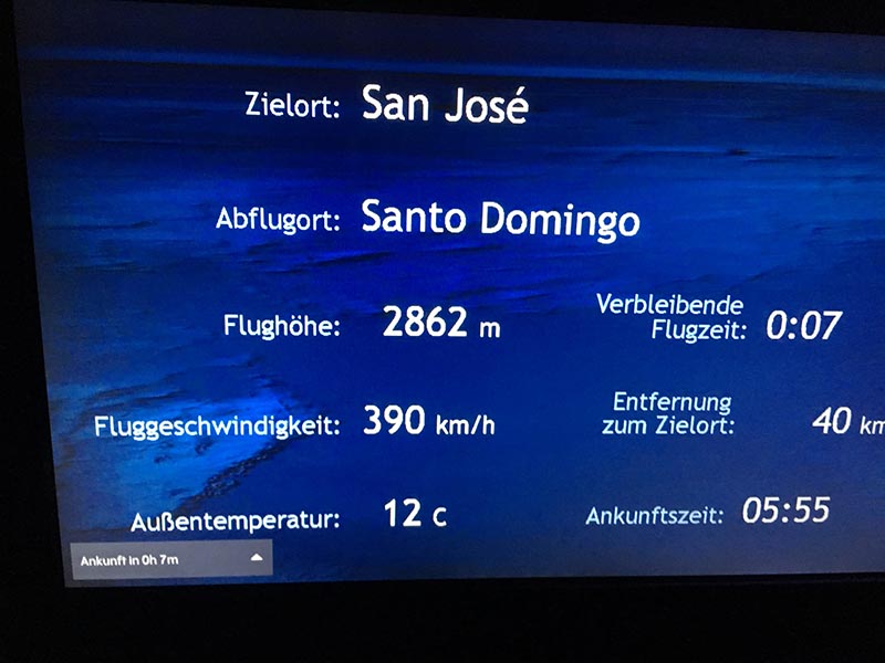 Flug Santo Domingo nach San Jose