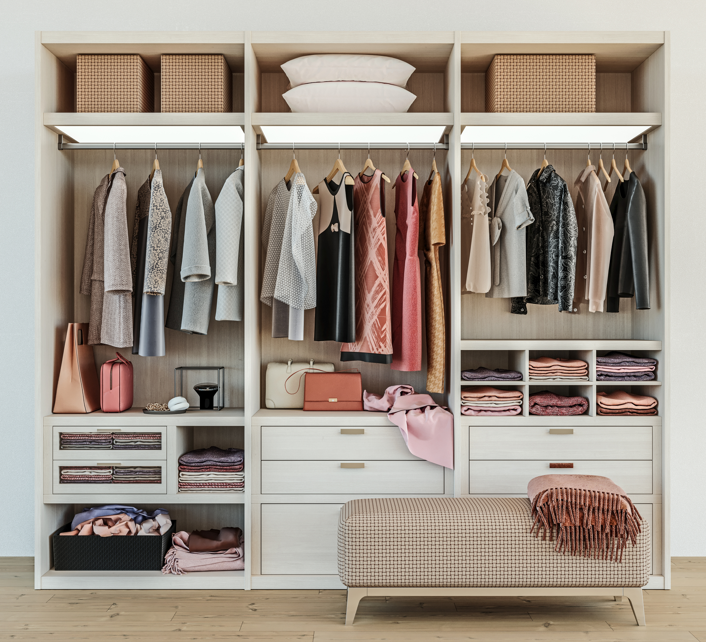 wardrobe organising