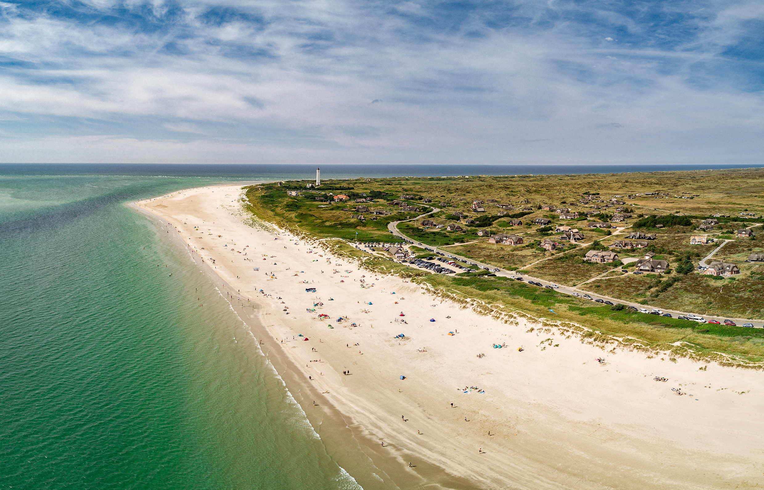 Sommerhus drone fotograf Blåvand