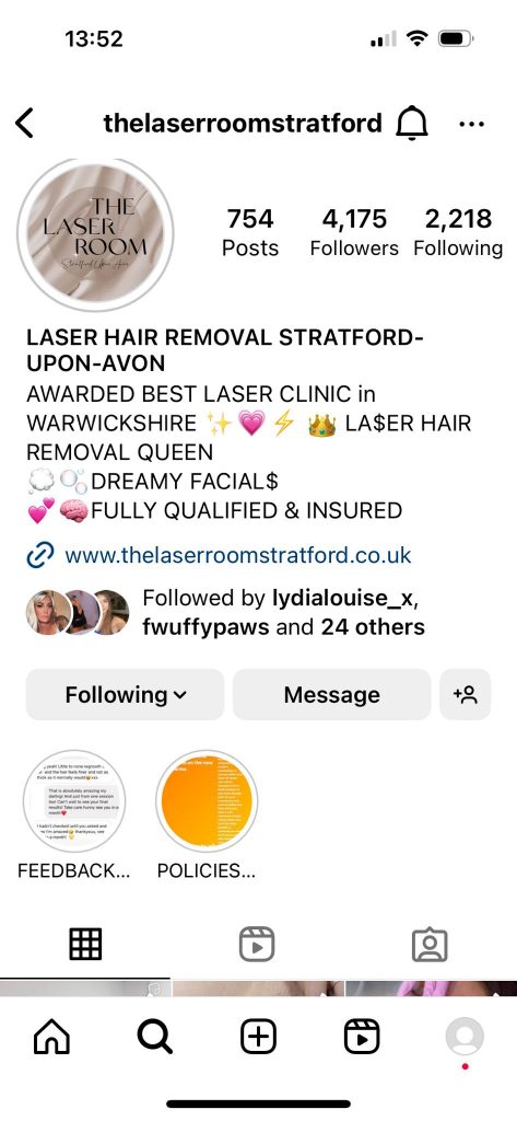 Real testimonials for The Laser Room Stratford