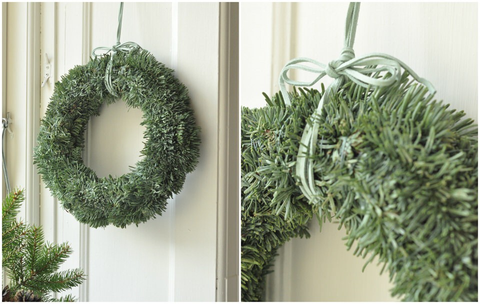 Christmas spruce wreath 