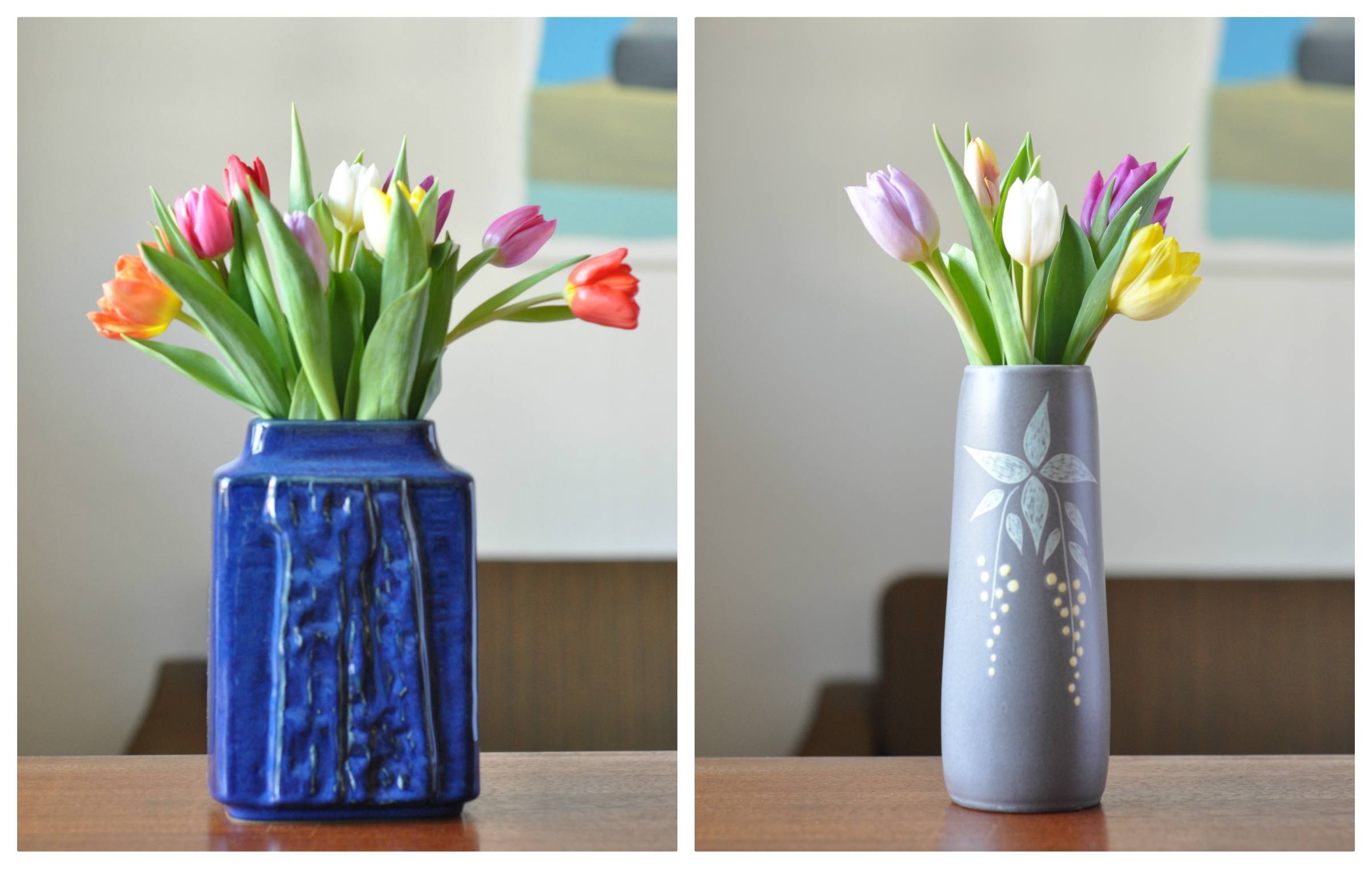 Tulipaner i vase - The little black house