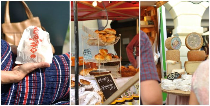 Brød og ost fra markedet