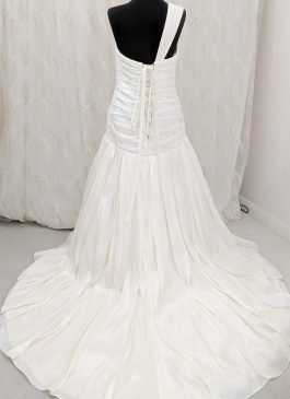 Pleated wedding dress - embellished weddig dress - Croydon bridal shop - London brides